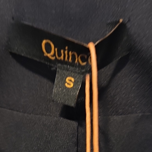 Quince Black Blazer with Gold Buttons - Picture 3 of 8